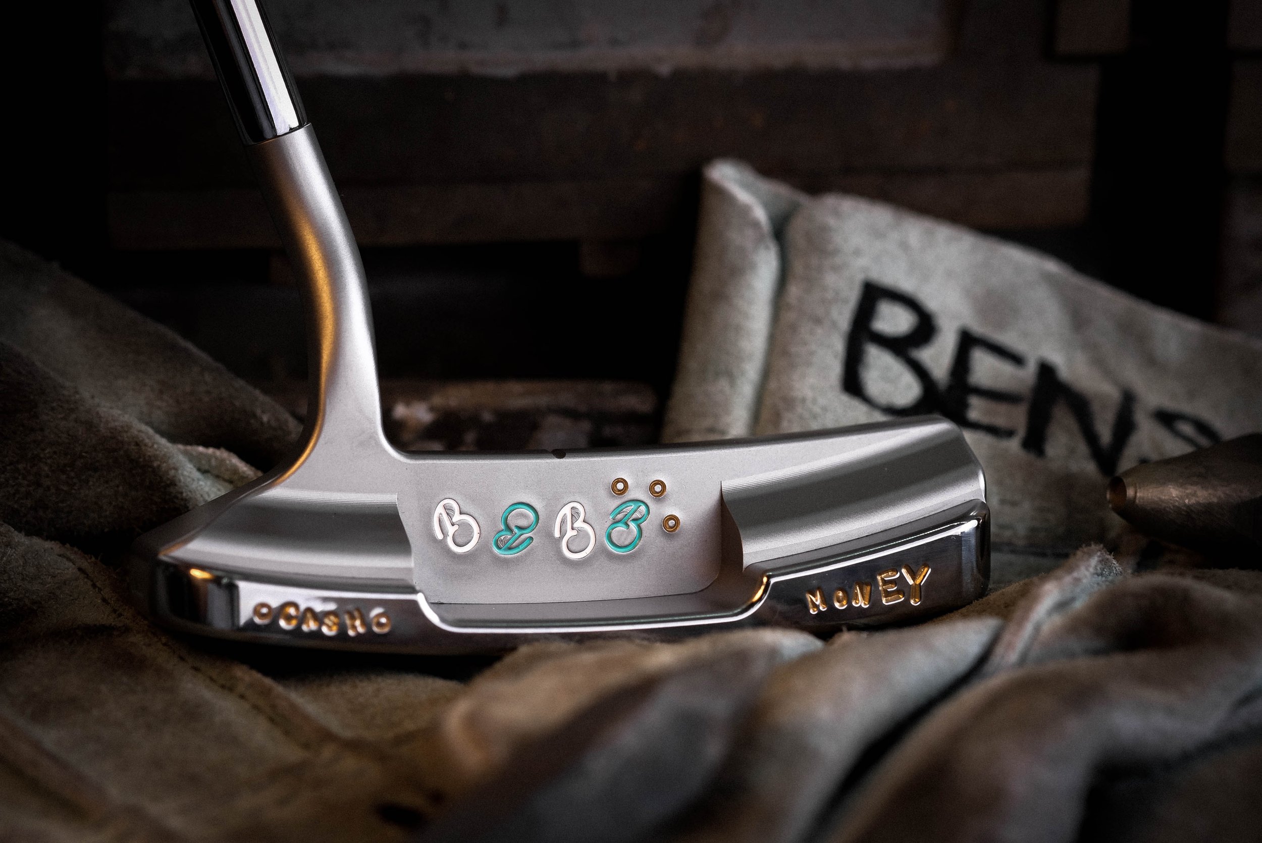 【超希少】Benson Putters CARBON 削り出しパター 豪華HC付 超希少】Benson Putters CARBON 削り出しパター 豪華HC付